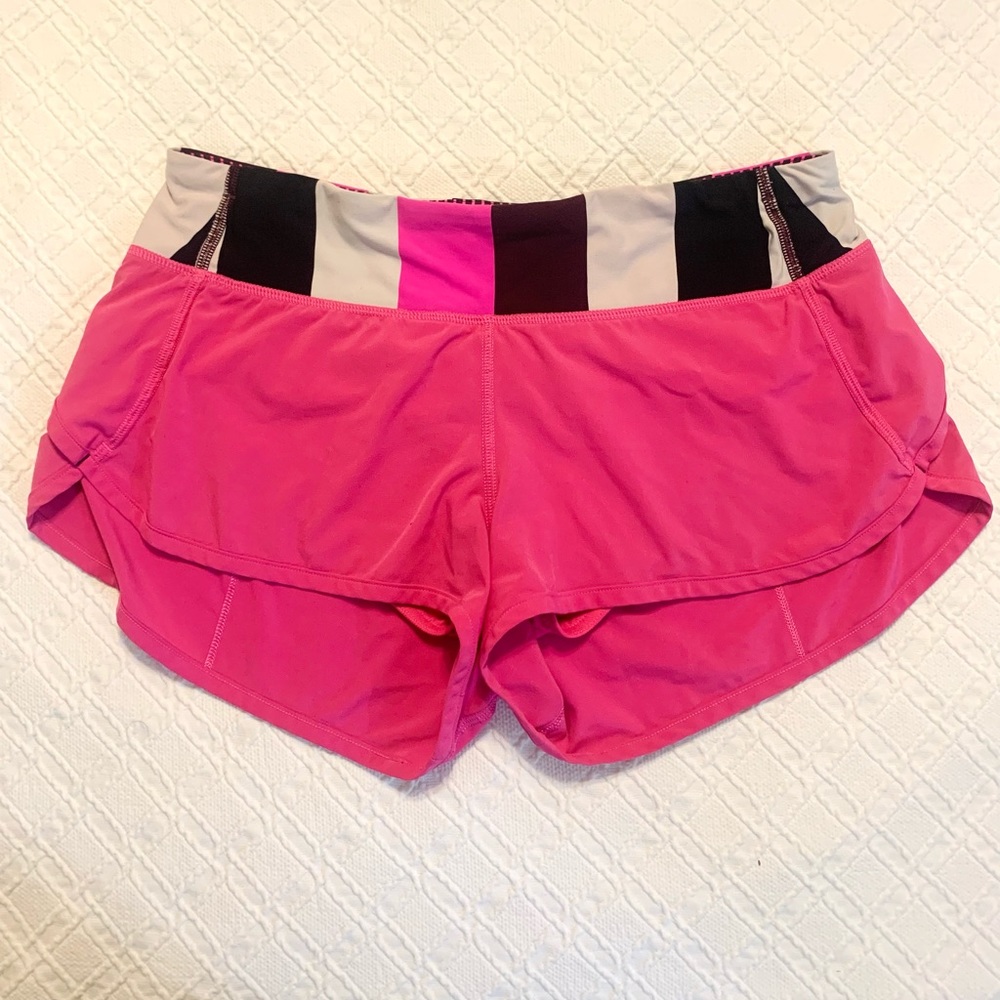 Lululemon Pink Speed Up Shorts